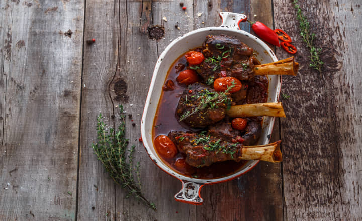 plato de cordero segureño al vino