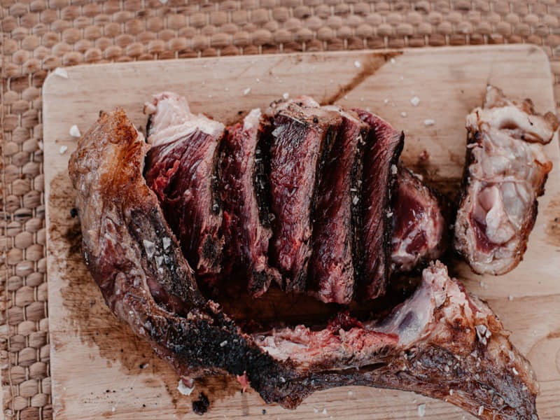 carne para barbacoa preparada