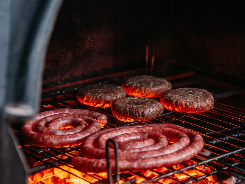 la mejor hamburguesa de ternera premium en la barbacoa