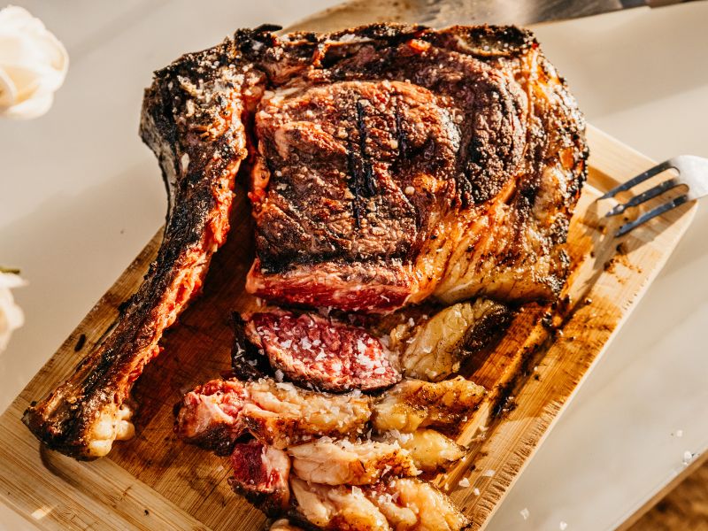 carne hecha a la parrilla